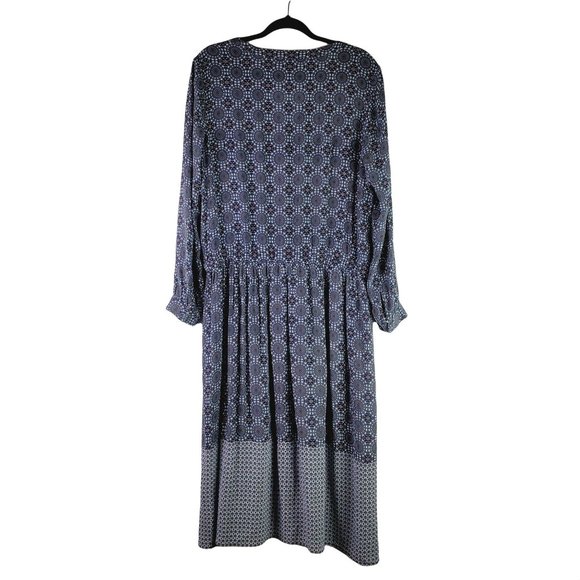 Pure Collection Circular Geometric Viscose Lagenlook Dress Sz 12 - Picture 2 of 10